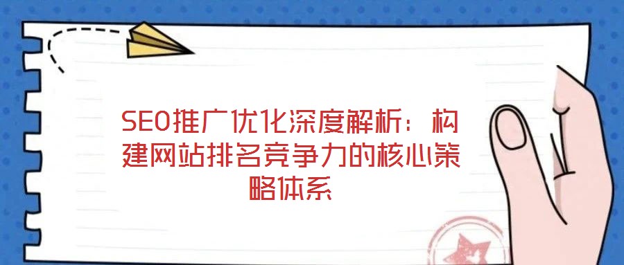 SEO推廣優化深度解析：構建網站排名競爭力的核心策略體系