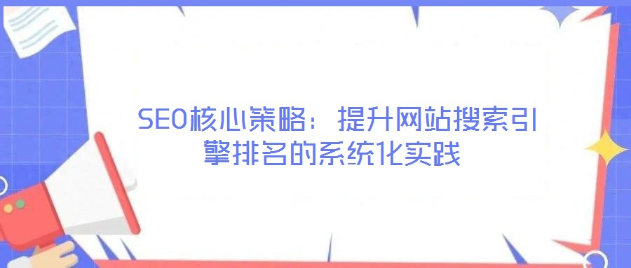  SEO核心策略：提升網站搜索引擎排名的系統化實踐
