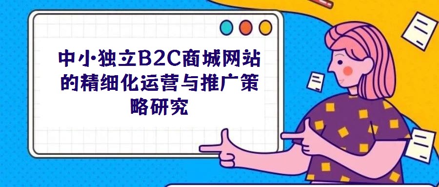 中小獨立B2C商城網(wǎng)站的精細化運營與推廣策略研究